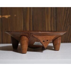 Authentic Samoan Kava Bowl | HandCarved Wooden Tanoa Ava Bowl | Polynesian Decor
